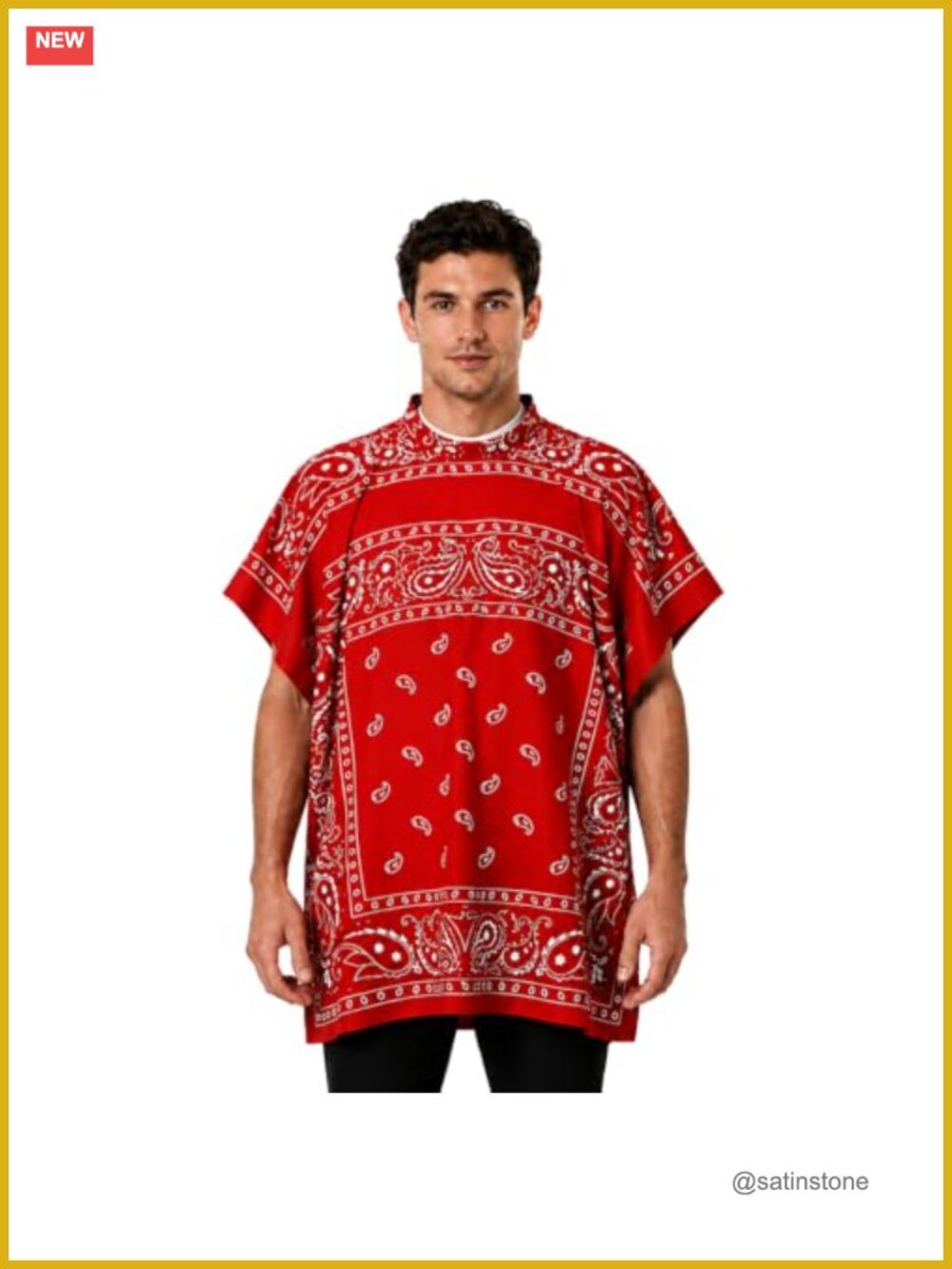 Paisley Western Cape Costume Poncho Adult Halloween Party Accessory